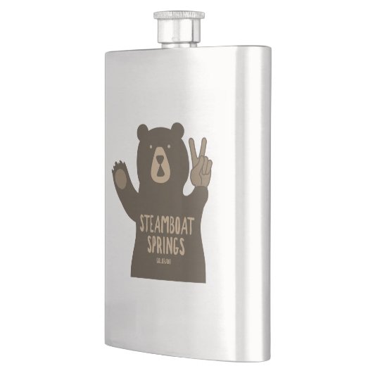 スティームボート春ズコロラドピースベア フラスク (左)