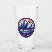 スティームボート春ズコロラドマウンテンスキーハイキング タンブラーグラス (正面)
