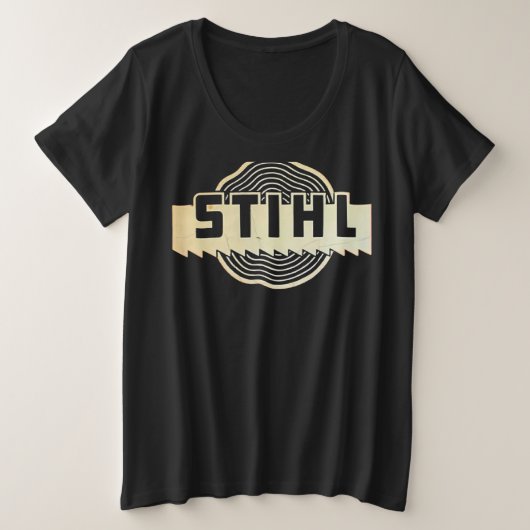 スティールチェーンソーメンズネックトップスポーツコットンラウンド プラスサイズTシャツ (デザイン正面)