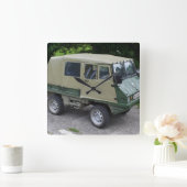 スティール・プッチ・ハフリンガー スクエア壁時計 (ホーム)