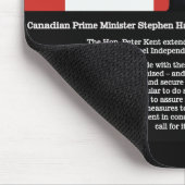 スティーヴン・ハーパーはイスラエル共和国について話します マウスパッド (コーナー)