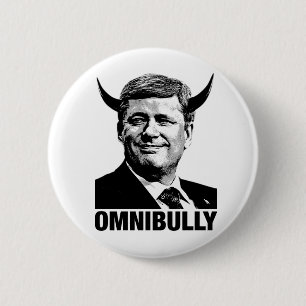 スティーヴン・ハーパー- Omnibullyカナダの総理大臣 缶バッジ