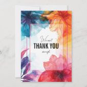 スティー素晴らしルブルーアネモネDreamscapeの結婚夢 サンキューカード (正面)