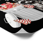 ステイごみクリスマスラクーンクリスマスゴミ箱パンダラック ポスター (角)