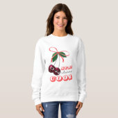 ステイさくらんぼ クール スウェットシャツ (正面フル)