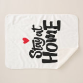 ステイアットホームハート シェルパブランケット (正面(横))