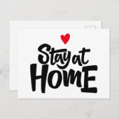 ステイアットホームハート ポストカード (正面/裏面)