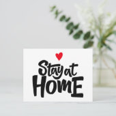 ステイアットホームハート ポストカード (スタンド正面)