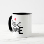 ステイアットホームハート マグカップ (正面左)