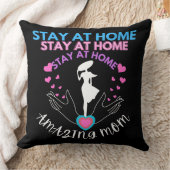 ステイアットホームマママママママワイトブラックモダンクラシック クッション (ブランケット)