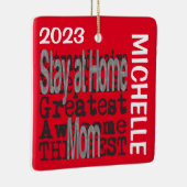 ステイアットホームママムエクストラノーネアカスタム セラミックオーナメント (右)