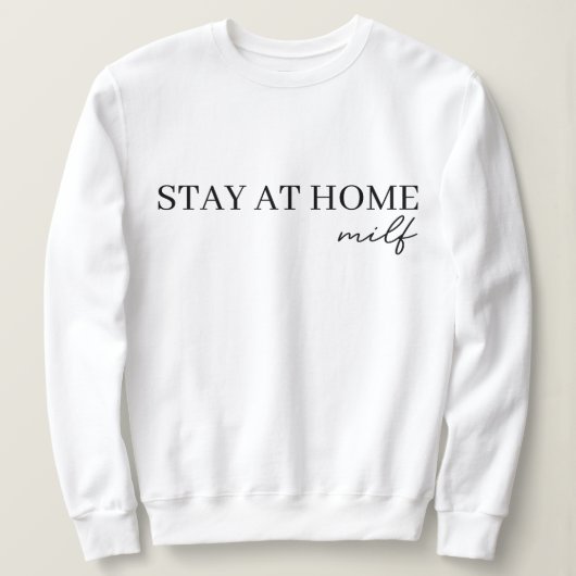 ステイアットホームミルフ2024 スウェットシャツ (デザイン正面)