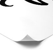 ステイアットホーム |ファンシーフォント ポスター (角)