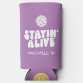 ステイアライブバチェロレッテディスコ スリム缶クーラー (正面)
