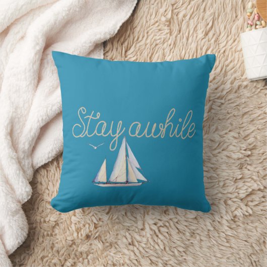 ステイアワーロープオンアクア クッション (ブランケット)