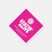 ステイイングアライブ バチェロレッテ ディスコ スタンダードカクテルナプキン (角)