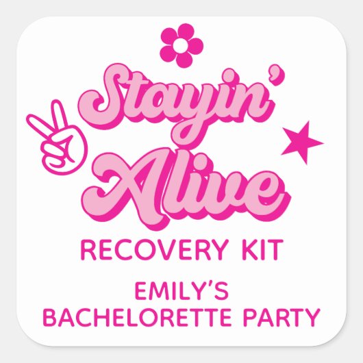 ステイイングアライブ バチェロレッテ リカバリーキット スクエアシール (正面)