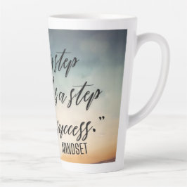 ステイインスパイア-やる気を起こさせるデザインと隆起 カフェラテマグ