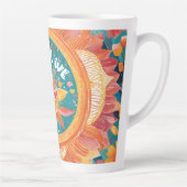 ステイインスパイア-やる気を起こさせるデザインと隆起 カフェラテマグ (右)