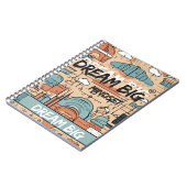 ステイインスパイア-やる気を起こさせるデザインと隆起 ノートブック (左側)