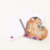 ステイインスパイア-やる気を起こさせるデザインと隆起 ノートブック (内部)