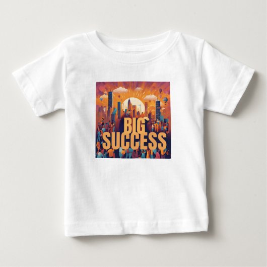 ステイインスパイア-やる気を起こさせるデザインと隆起 ベビーTシャツ (正面)