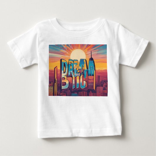 ステイインスパイア-やる気を起こさせるデザインと隆起 ベビーTシャツ (正面)
