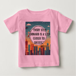 ステイインスパイア-やる気を起こさせるデザインと隆起 ベビーTシャツ