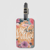 ステイインスパイア-やる気を起こさせるデザインと隆起 ラゲッジタグ (正面縦)