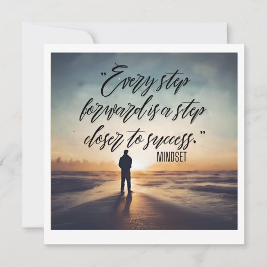 ステイインスパイア-やる気を起こさせるデザインと隆起 招待状 (正面)