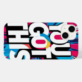 ステイインスパイア-やる気を起こさせるデザインと隆起 Case-Mate iPhoneケース (裏面 (横))