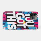 ステイインスパイア-やる気を起こさせるデザインと隆起 Case-Mate iPhoneケース (裏面(横))