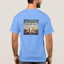ステイインスパイア-やる気を起こさせるデザインと隆起 Tシャツ