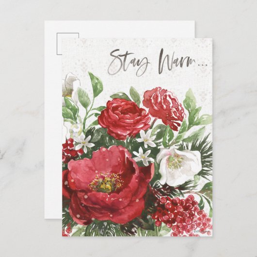 ステイウォームホリデーフラワーズ シーズンポストカード (正面/裏面)