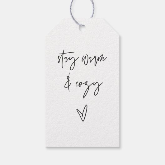 ステイウォーム&コージークラフトギフトラベル ギフトタグ (裏面)