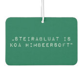 ステイエルマークオステレイクステイラブラットコアヒンベルソフト カーエアーフレッシュナー (正面)