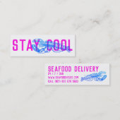 ステイカッコいいデリバリーカード(紫) スキニー名刺 (正面/裏面)