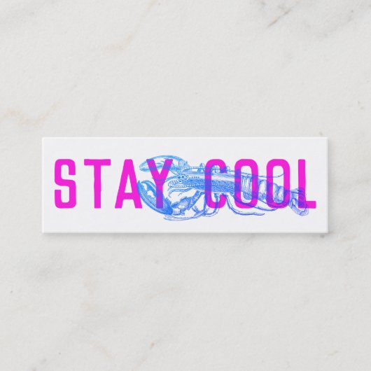 ステイカッコいいデリバリーカード(紫) スキニー名刺 (正面)