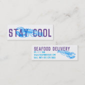 ステイカッコいいデリバリーカード(紫) スキニー名刺 (正面/裏面)