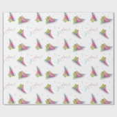 ステイカラフルティ – ダイ高層スニーカーデザイン ラッピングペーパー (フラット)