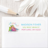 ステイカラフルティ – ダイ高層スニーカーデザイン ラベル (インサイチュ)