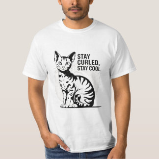 ステイカール、ステイクールアメリカンカール猫 Tシャツ