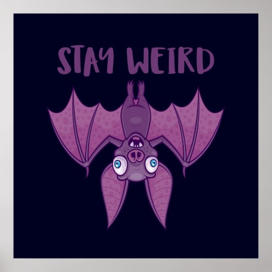 ステイカ風変わりートゥーンこうもり ポスター (正面)