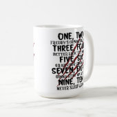 ステイクフレディ怖い子供部屋ライムグラフィック コーヒーマグカップ (正面右)