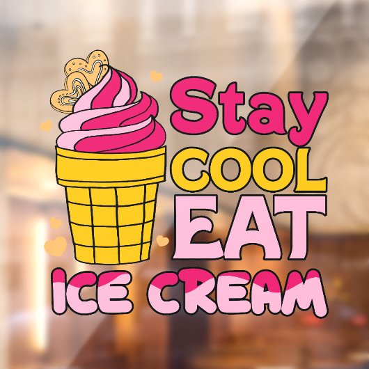 ステイクールアイスクリーム ウィンドウサイン (シート2)