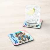 ステイクールドッグ眼鏡キャップ新学期 コースター (右側)