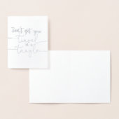 ステイクールホリデーカードシルバー 箔カード (ディスプレー)