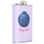 ステイクールー – かわいいトロピクールブルーベリーデザイン フラスク (右)