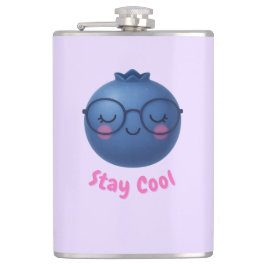 ステイクールー – かわいいトロピクールブルーベリーデザイン フラスク
