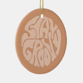 ステイグルービーレトロベージュ セラミックオーナメント (右)